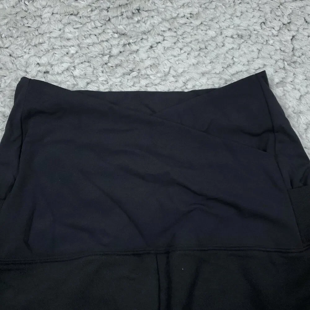 Maternity Nike One French Terry Pants Black FB4683-010 Women's Size Small